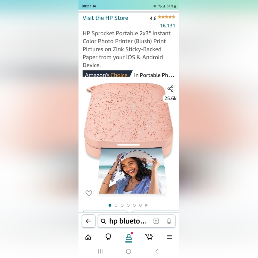 HP sprocket: Mini photo sticker printer.